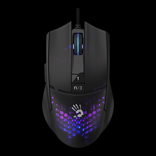 Bloody L65 Max RGB Gaming Mouse Honey Comb. Lightweight Honeycomb RGB Mouse Price in Pakistan.