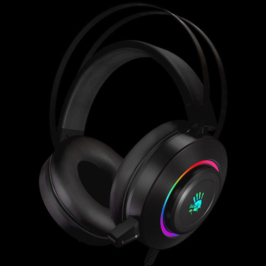 Bloody G521 Virtual 7.1 RGB Gaming Headset Black. Surround Sound Headphones Price in Pakistan.