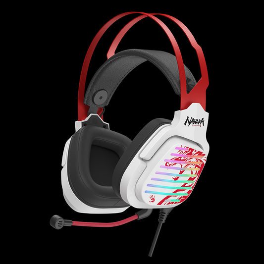 G560 Naraka 7.1 Virtual Surround Sound RGB Gaming Headset - Bloody Gaming