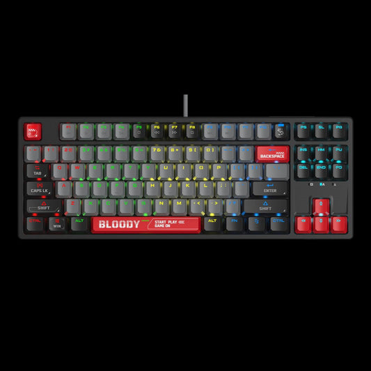 Bloody S87 RGB BLMS Mechanical Gaming Keyboard Energy Red. Wired RGB Keyboard Price in Pakistan for Gamers.