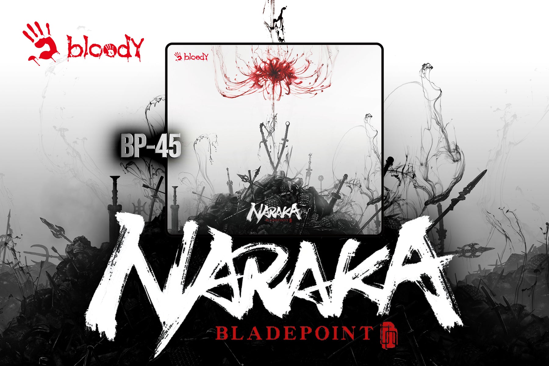 A4tech Bloody BP-45 Naraka Gaming Mouse Pad 450*400*3mm Medium Size 10 089ac19e75a4e34e56dc2cb3b025024a
