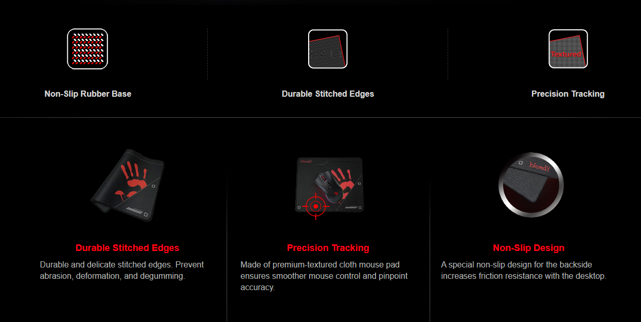 Bloody BP-50M Gaming Mouse Pad Xcessorieshub
