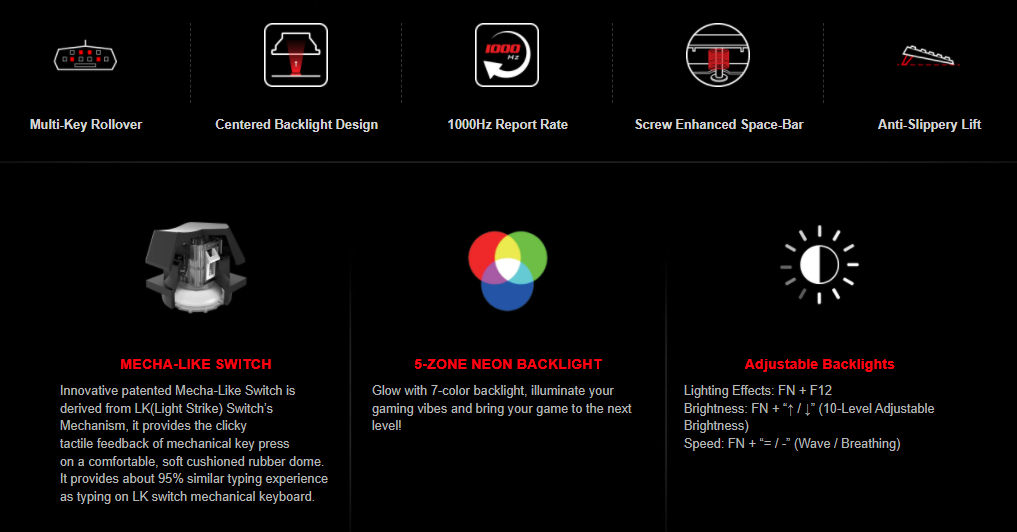 A4tech Bloody B500N Neon RGB Gaming Keyboard Mecha Like Switches 10 4a891c4dc5dd6d4ecd0784625f265f88