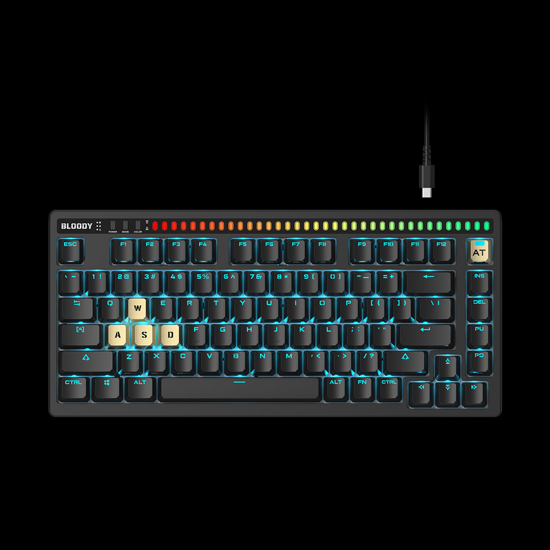 AT75 Alpha Optical Switch Mechanical Keyboard - Black