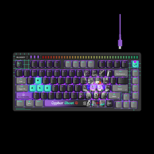 AT75 Alpha Optical Switch Mechanical Keyboard - Cypher Ghost