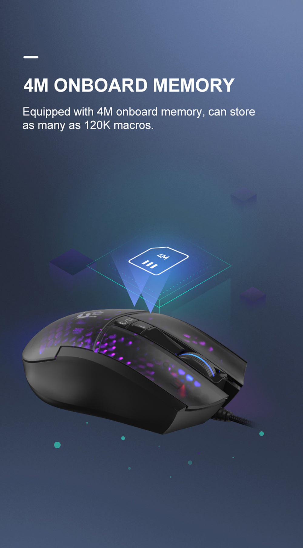 A4tech Bloody L65 Max Light Weight RGB Gaming Mouse 2000Hz Polling Rate 12000CPI 24 L65Max EN PD 7