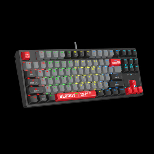 S87 RGB BLMS Mechanical Keyboard - Energy Red