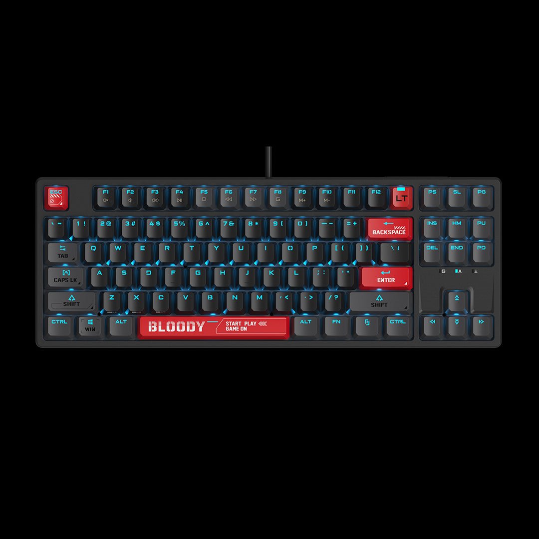 Bloody AT87 Alpha Optical Switch Mechanical Keyboard Bloody Red. RGB Gaming Keyboard Price in Pakistan.
