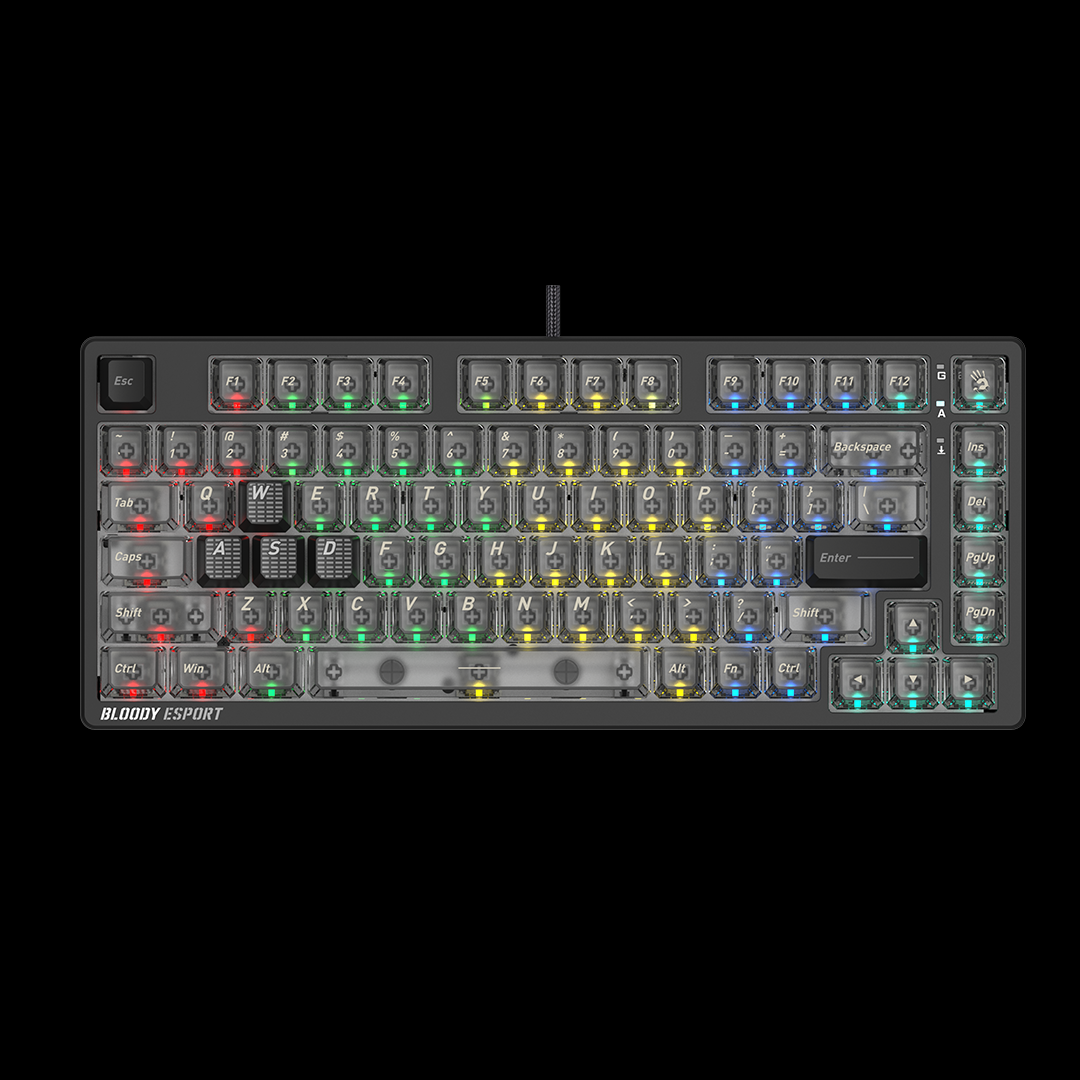 Bloody MS76 Magnetic Switch Gaming Keyboard Stellar Black Price in Pakistan