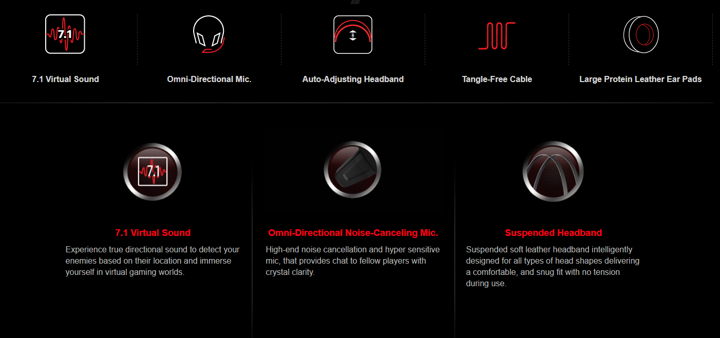 Bloody G521 Virtual 7.1 Surround Sound RGB Gaming Headset Xcessorieshub