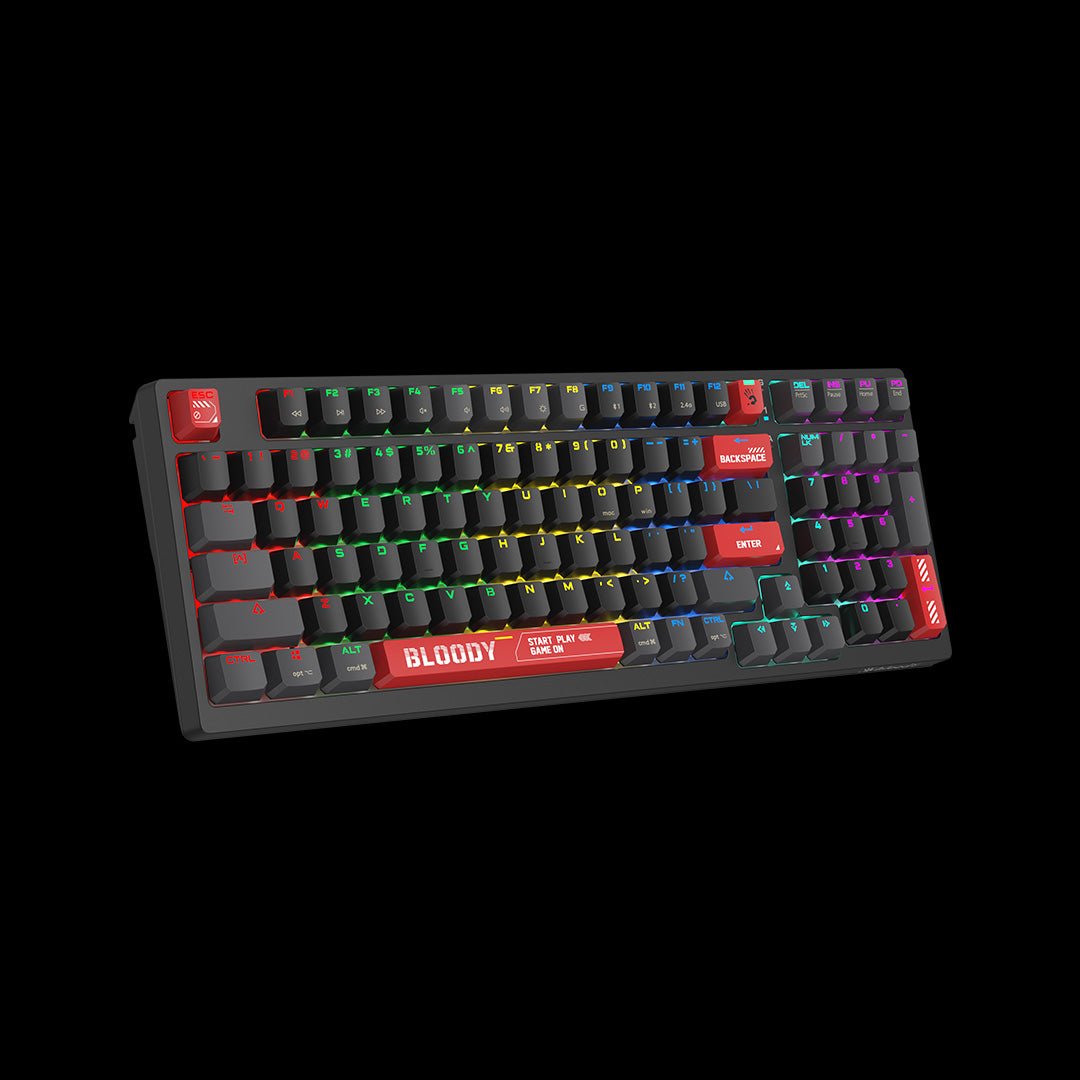 Bloody WS98 Bluetooth Wireless Mechanical RGB Gaming Keyboard. Rechargeable Keyboard Price in Pakistan.