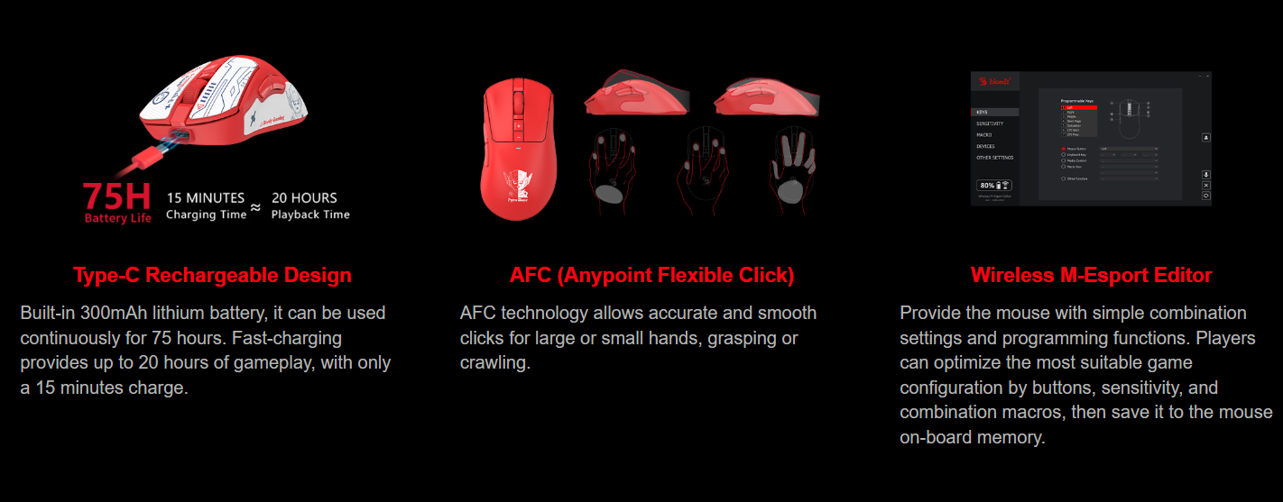 Roblox R73 Bloody R73 Ultra Wireless Gaming Mouse – Bloody Gaming