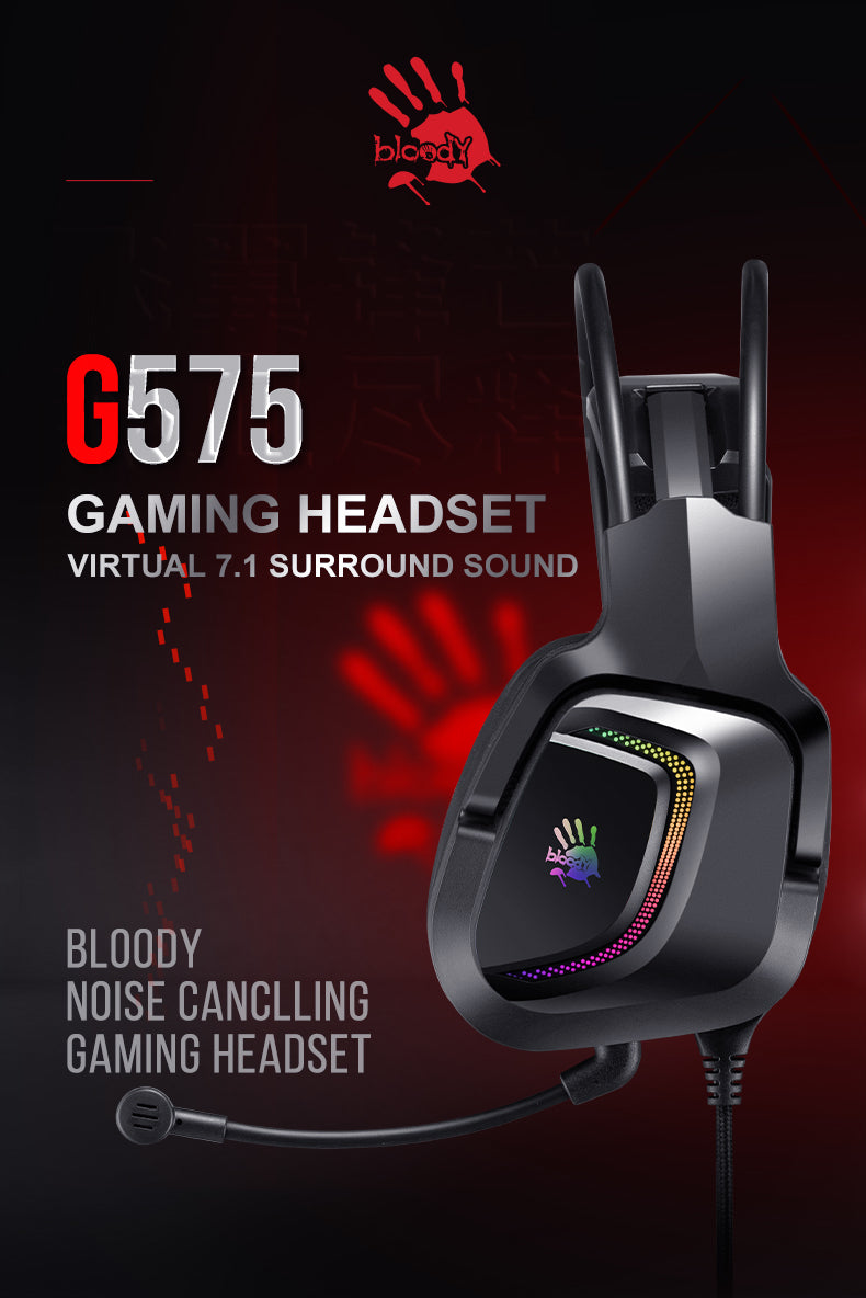 Bloody G575 Virtual 7.1 Surround Sound Gaming Headset Xcessorieshub