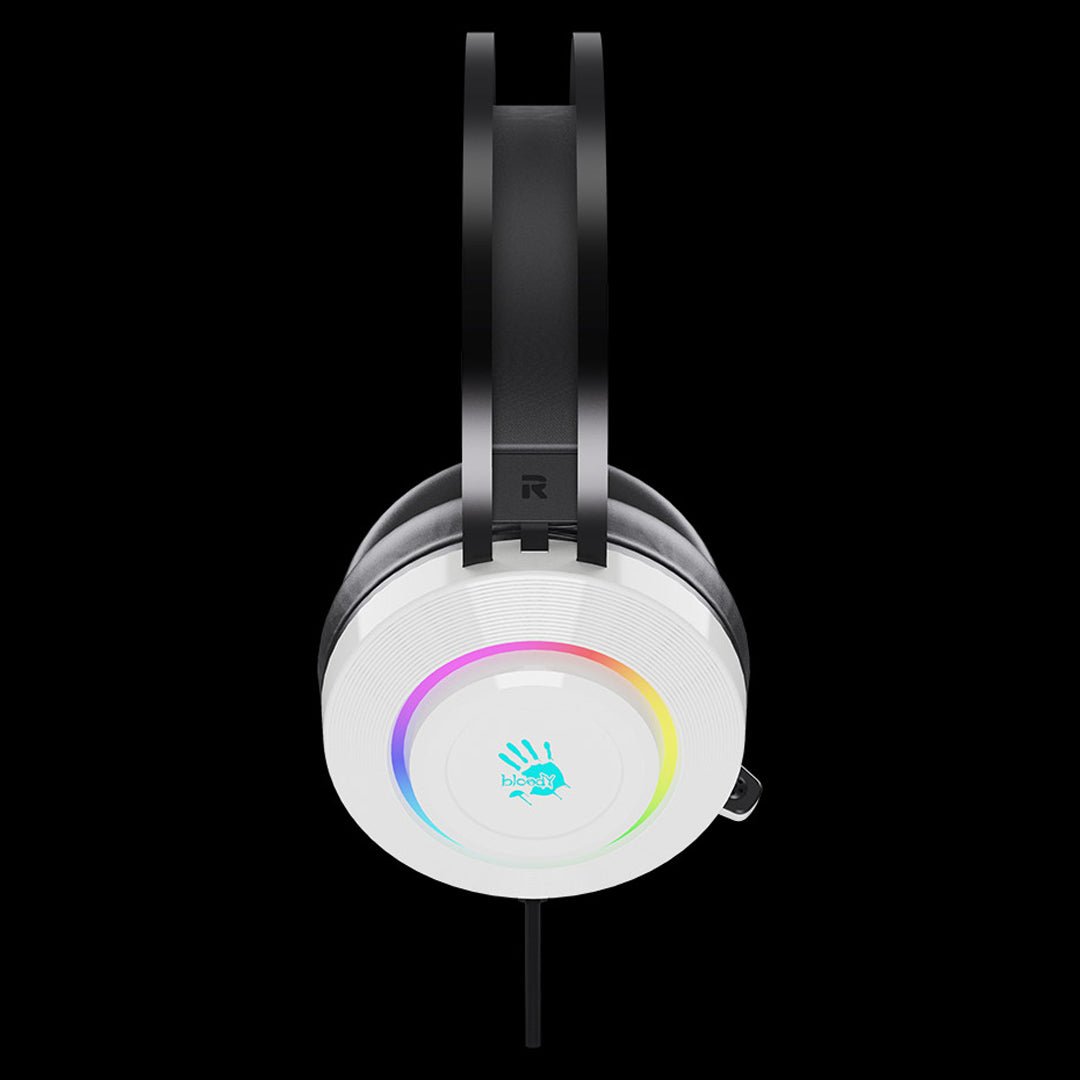 Bloody G521 Virtual 7.1 RGB Gaming Headset White. Surround Sound Headphones Price in Pakistan