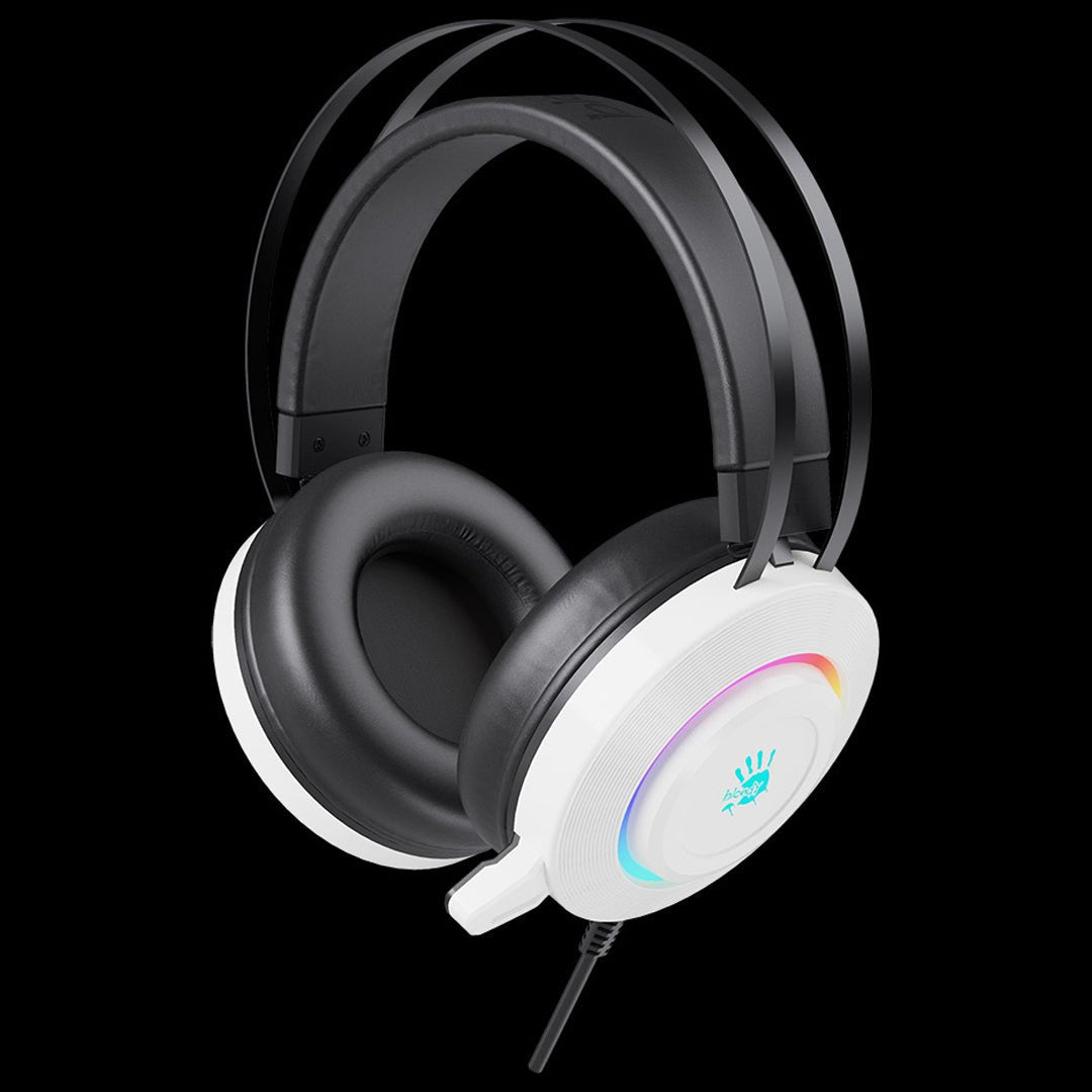 Bloody G521 Virtual 7.1 RGB Gaming Headset White. Surround Sound Headphones Price in Pakistan