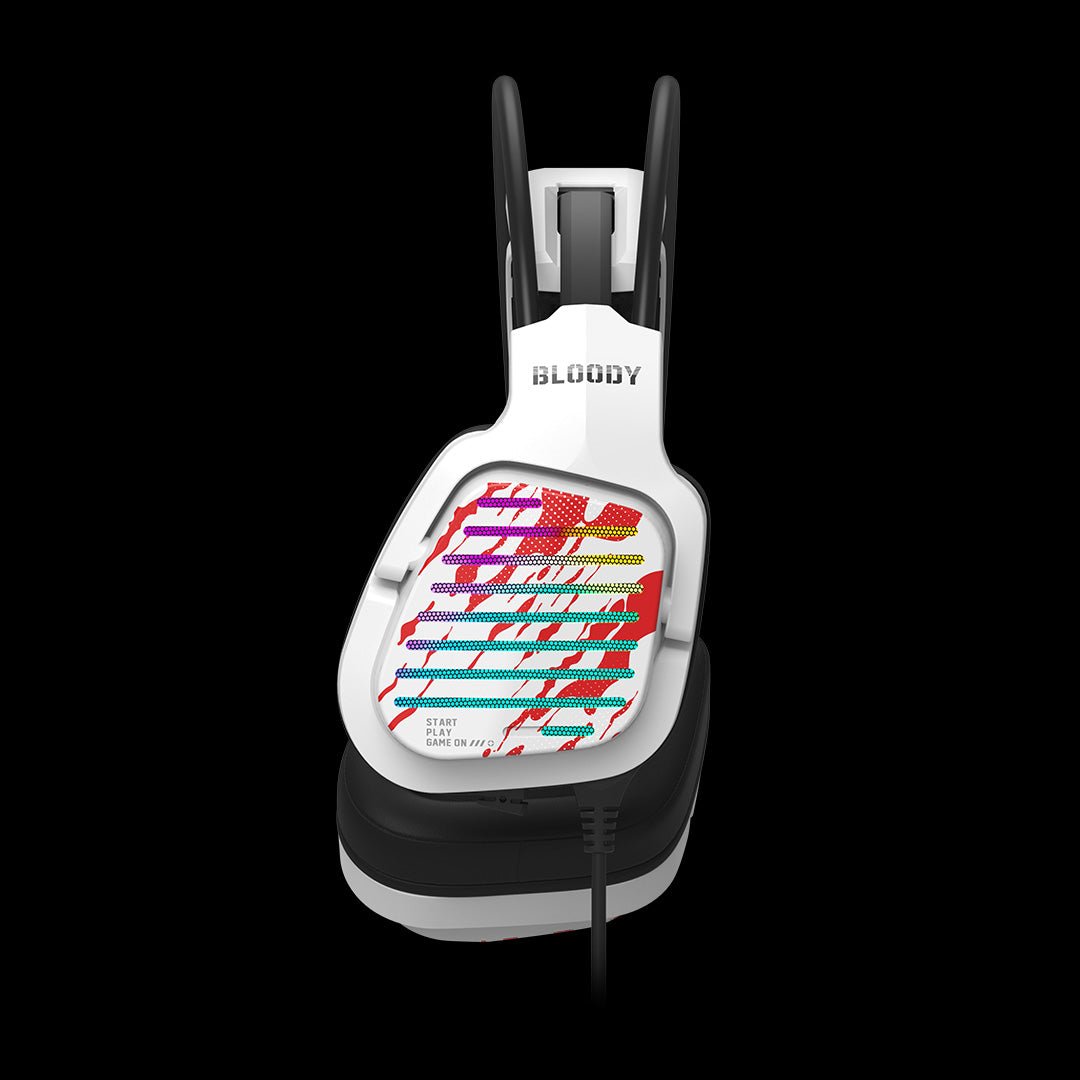 Bloody G565 Virtual 7.1 Surround Sound RGB Gaming Headset - White  USB Headphones Price in Pakistan.