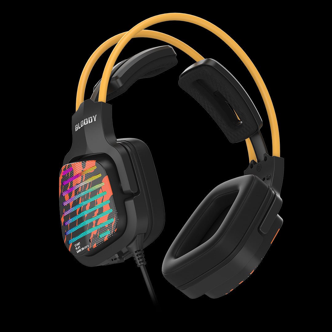 Bloody G565 Virtual 7.1 Surround Sound RGB Gaming Headset - USB Headphones Price in Pakistan.