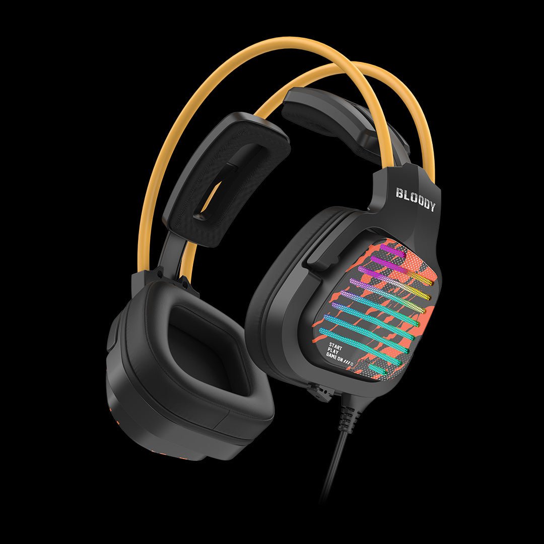 Bloody G565 Virtual 7.1 Surround Sound RGB Gaming Headset - USB Headphones Price in Pakistan.