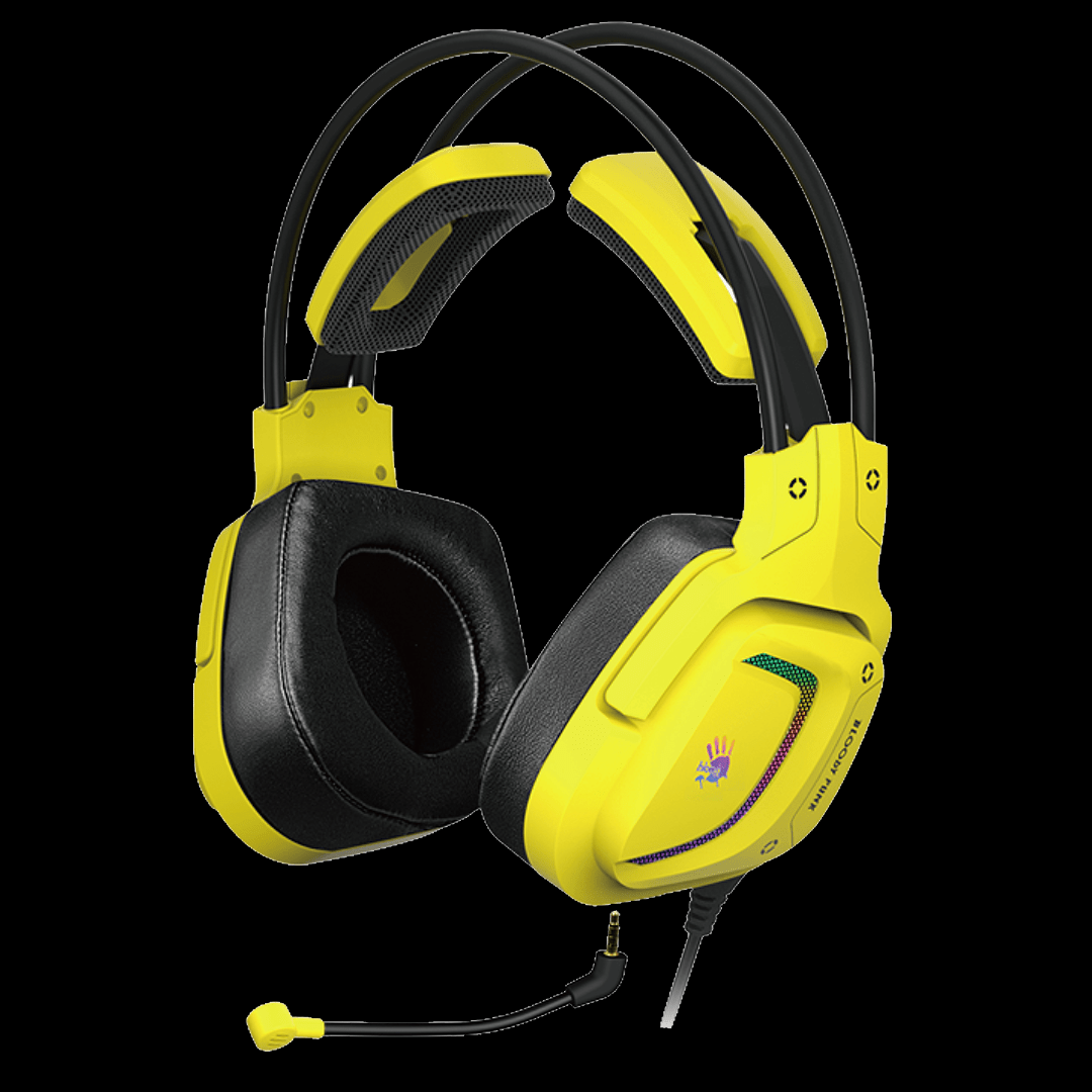 Bloody G575 Virtual 7.1 Gaming Headset Punk Yellow. RGB Stereo Headphones Price in Pakistan.