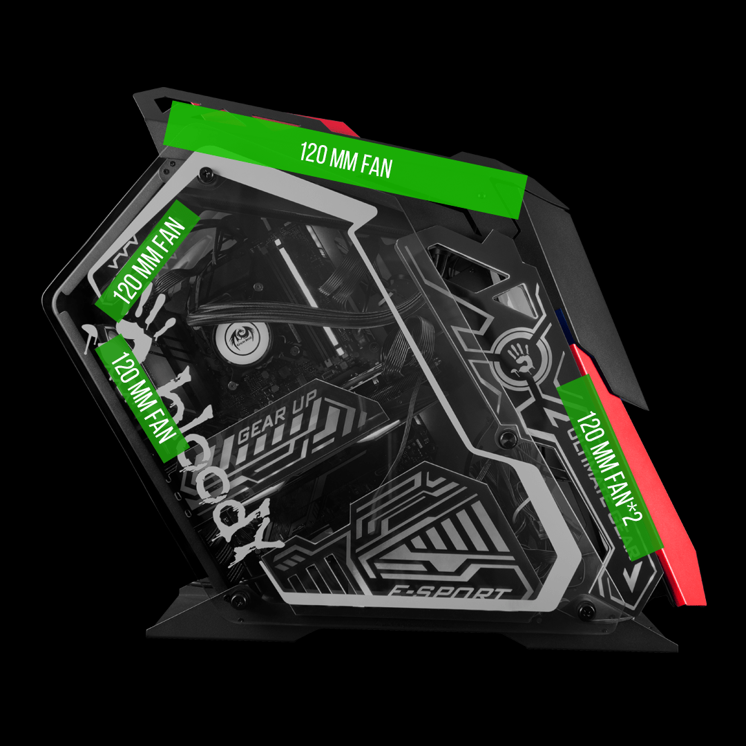 Bloody GH-30 Rogue Mid Tower Gaming Case. RGB ATX PC Case Price in Pakistan.