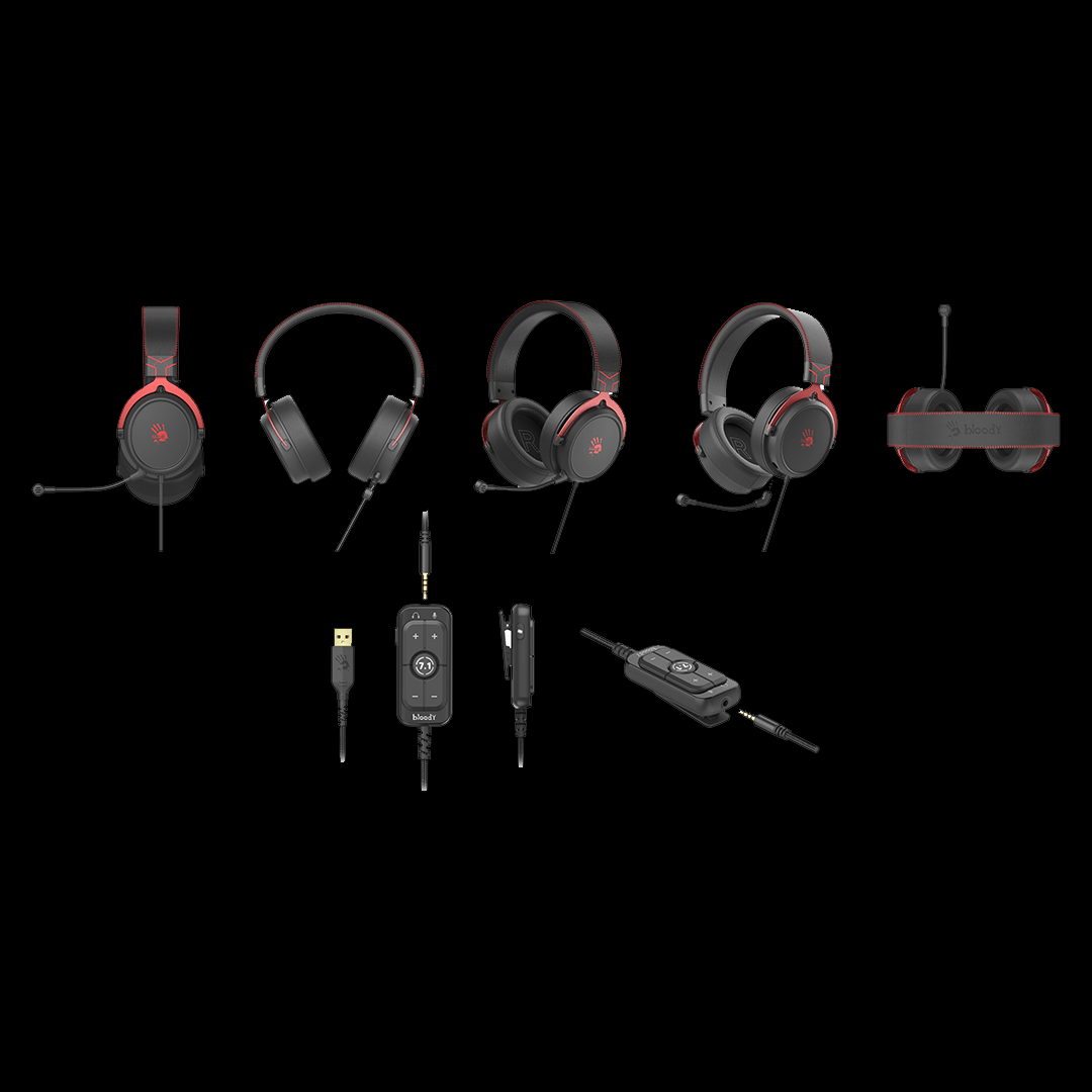 Bloody M590i 7.1 Virtual Surround Sound Gaming Headset. RGB Stereo Headphones Price in Pakistan.