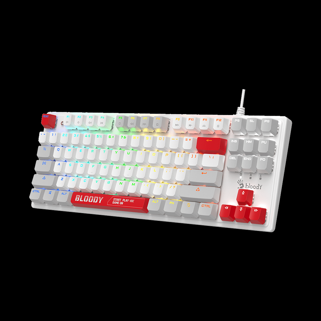 Bloody S310N BLMS TKL RGB Mechanical Keyboard Energy White. Hot-Swappable Tenkeyless Keyboard Price in Pakistan.