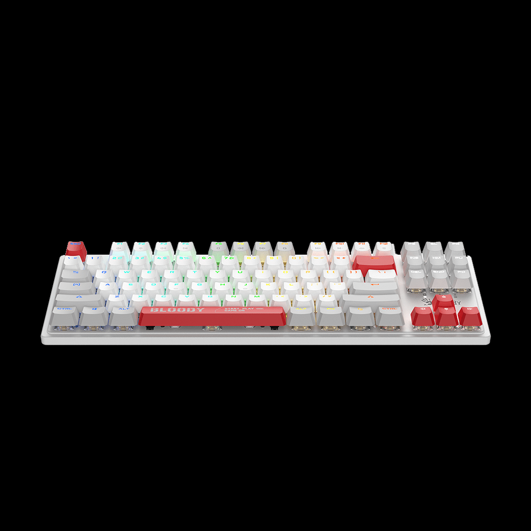 Bloody S310N BLMS TKL RGB Mechanical Keyboard Energy White. Hot-Swappable Tenkeyless Keyboard Price in Pakistan.