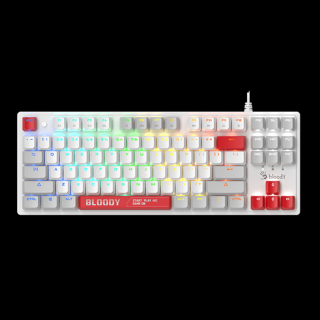 Bloody S310N BLMS TKL RGB Mechanical Keyboard Energy White. Hot-Swappable Tenkeyless Keyboard Price in Pakistan.