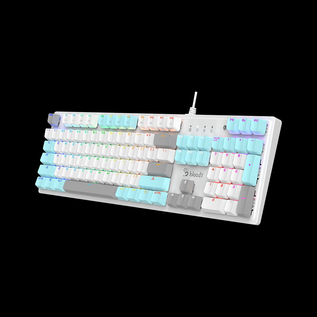 Bloody S520N Mechanical Switch RGB Keyboard Icy White. Hot-Swappable Gaming Mechanical Keyboard Prices in Pakistan