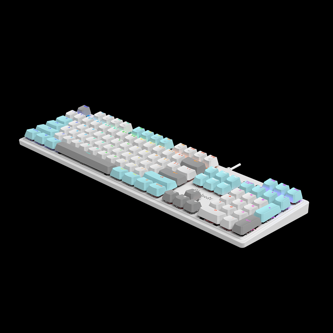 Bloody S520N Mechanical Switch RGB Keyboard Icy White. Hot-Swappable Gaming Mechanical Keyboard Prices in Pakistan