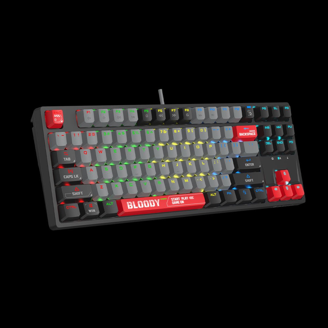 Bloody S87 RGB BLMS Mechanical Gaming Keyboard Energy Red. Wired RGB Keyboard Price in Pakistan for Gamers.