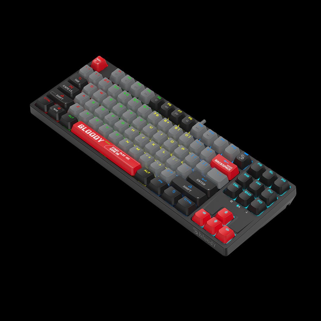 Bloody S87 RGB BLMS Mechanical Gaming Keyboard Energy Red. Wired RGB Keyboard Price in Pakistan for Gamers.