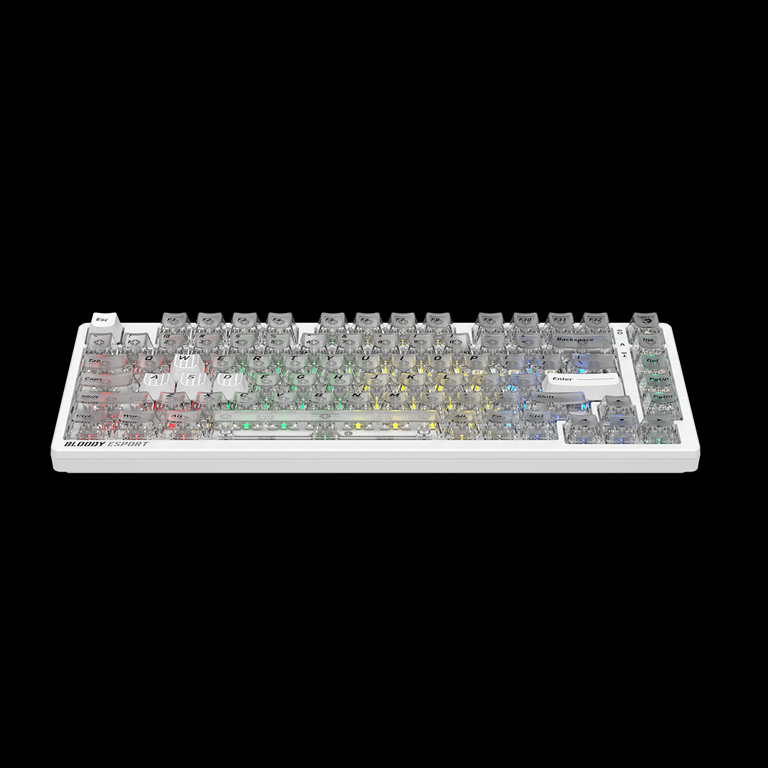 Bloody MS76 Magnetic Switch Gaming Keyboard Crystal White Price in Pakistan
