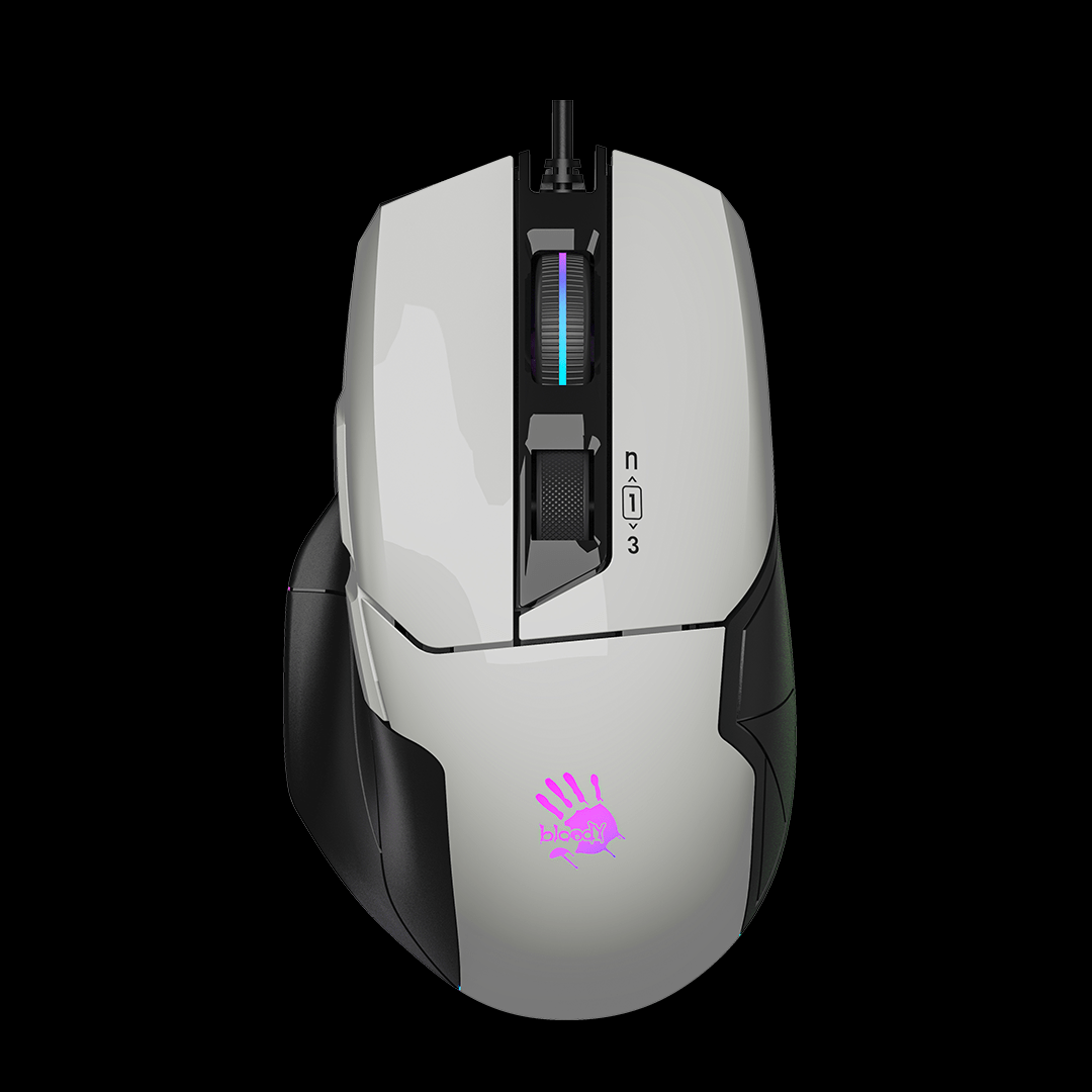 Bloody W70 Max RGB Gaming Mouse Panda White. High-Precision Wired RGB Gaming Mouse Price in Pakistan.