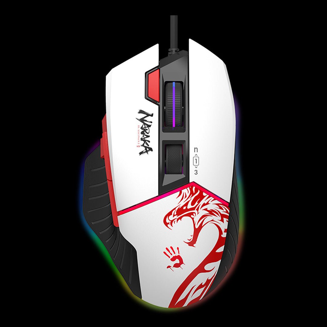 Bloody W95 Max Naraka RGB Gaming Mouse. High-Precision Wired RGB Mouse Price in Pakistan.